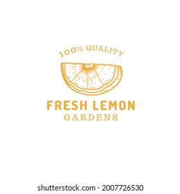 lemon fruit farm store logo