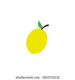 Lemon fruit icon design illustration template vector