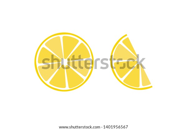 Lemon Fruit Icon Symbol Vector Eps10 Stock Vector Royalty Free 1401956567 Shutterstock 3049