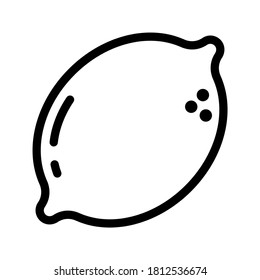 Vector de iconos de frutas de limón para cualquier propósito