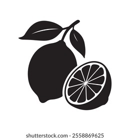 lemon fruit icon and vector design 