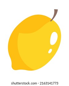 Lemon fruit icon. Vector illustration
