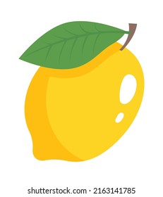 Lemon fruit icon. Vector illustration