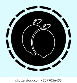 lemon fruit icon vectors illustration