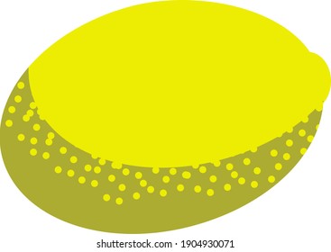 Lemon fruit illustrative vector graphic clipart or icon	