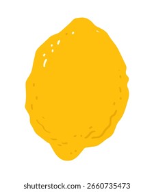 Fruta-limão isolada em estilo liso.