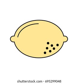lemon fruit isolated icon