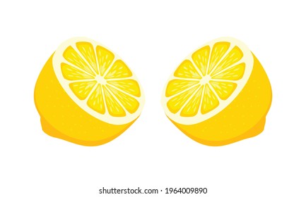 lemon fruit isolated vector illustrations yellow lemonade 