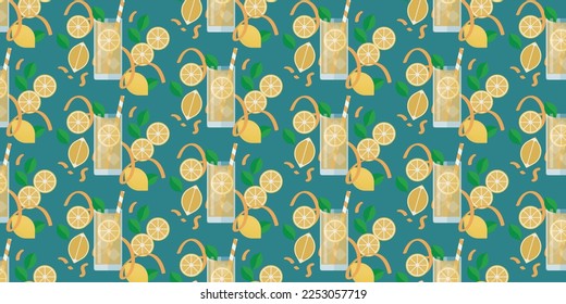 lemon fruit juice background vectors