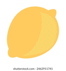lemon fruit juicy illustration with orange color