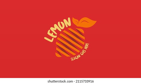 Lemon Fruit Logo Design Concept Vector. Fruit Logo Design Template