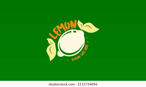 Lemon Fruit Logo Design Concept Vector. Fruit Logo Design Template