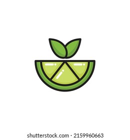 Vector de diseño de logotipo de fruta limón