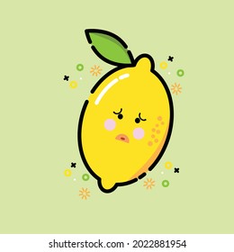 Fruta limón, icono de estilo mbe