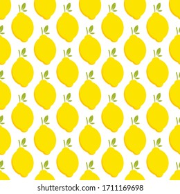 Zitronenfrucht nahtlose Vektorillustration