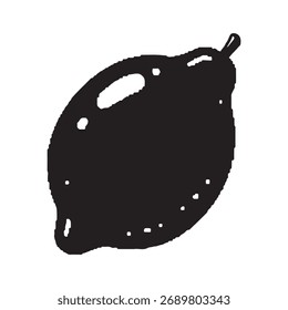 Lemon fruit with transparent background