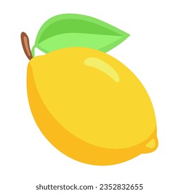 Lemon fruit vector candies icon. Illustration Lemon isolated on white backgrounds
