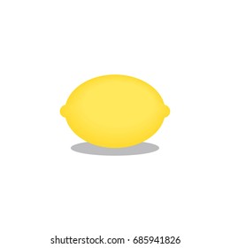 Lemon fruit vector icon