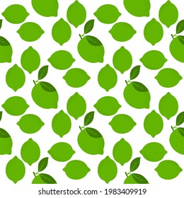 Lemon fruits seamless pattern. Whole and Halved Lemon Citrus Fruit with Juicy Flesh and Green Leaves Vector Set. Organic vegetarian fresh food. Vitamin tropical juicy citrus.