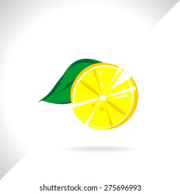 Lemon fruits vector illustration