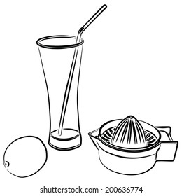 lemon and glass