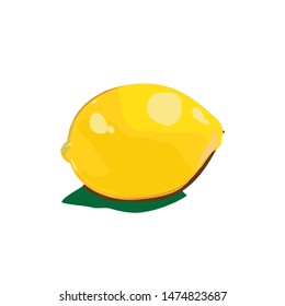 lemon graphic, colorful, vector illustration