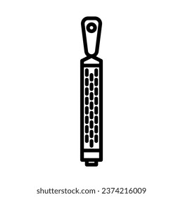 lemon grater icon in line style