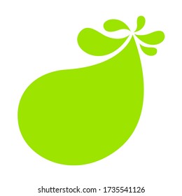 lemon green blob shape, green tea milk for background, bright green in milk blob splash shape, water blobs droplet wave shape for banner, simple blob shape in lime green color, copy space text, vector