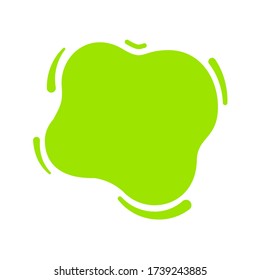 lemon green blob shape, green tea milk for background, bright green in milk blob splash shape, water blobs droplet wave shape for banner, simple blob shape in lime green color, copy space text, vector