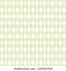 Lemon green white argyle pattern on green background