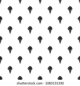 Lemon ice cream pattern vector seamless repeating for any web design