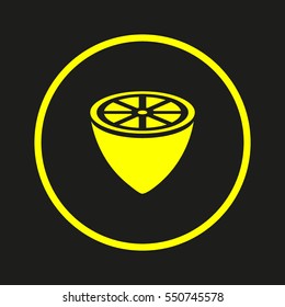 lemon, icon