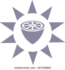 lemon, icon