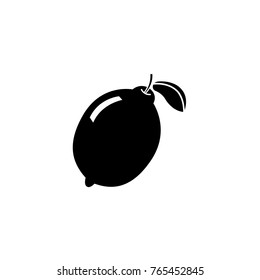 lemon icon black and white