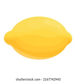 Vector de dibujos animados de icono de limón. Cítricos. Limonada alimentaria