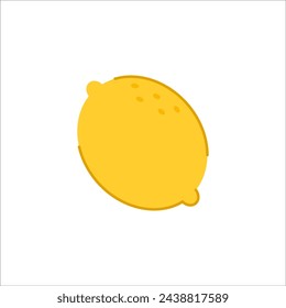 Icono de limón. Vector de dibujos animados de limón. Limón sobre fondo blanco.
