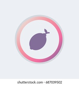 lemon icon. casino sign