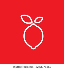 Lemon icon, common graphic resources, vector illustration.