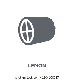 Lemon icon. Lemon design concept from Fruit and vegetables collection. Simple element vector illustration on white background.