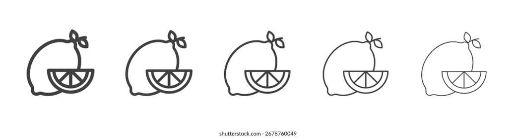 Icono de limón diseño, logotipo, App, UI. Ilustración vectorial, EPS