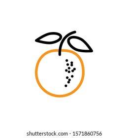 lemon icon design template trendy