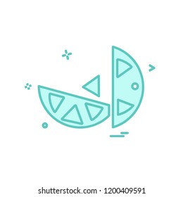 Lemon icon design vector