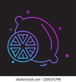 Lemon icon design vector