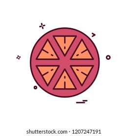 Lemon icon design vector