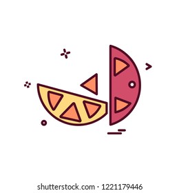 Lemon icon design vector