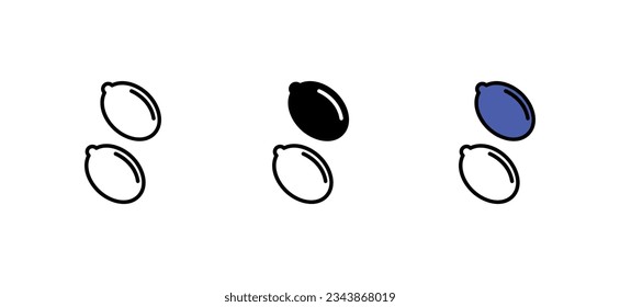 Zitronensymbol-Design, weißer Hintergrund, Stockillustration