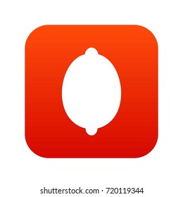 Lemon icon digital red for any design isolated on white vector illustration