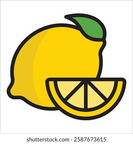 Lemon Icon Element For Design