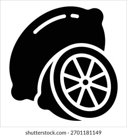 Elemento Lemon Icon Para Design