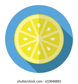 Lemon icon in flat design